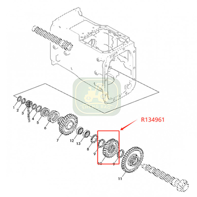 Vervangende transmissie 25/29T R134961 R113840 Gear voor