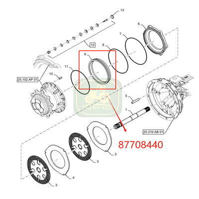 Clutch System Esay Installatie 87708440 Remkolf Voor Backhoe Loader