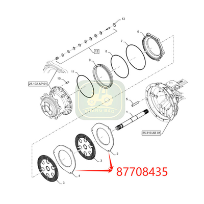 Voor aandrijving remverschil 8 mm 87708435 remplaat voor boormachine