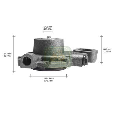 Duurzame onderdelen voor motoren RE500734 RE500737 Waterpomp voor JD-tractor