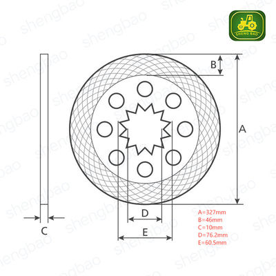 Stuur- en remonderdelen 5154521 Remschijf voor tractor 14 splines