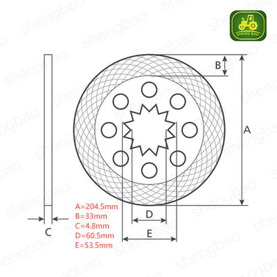 Steering en remonderdelen 73320440 Remschijf voor tractor 22 Spinels