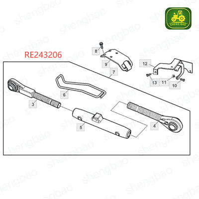 Deeltjes voor driepuntsverbinding RE243206 Liftlink voor tractor