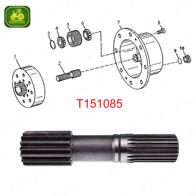 Aandrijfas Planetaire Onderdelen T151085  As Voor Tractor