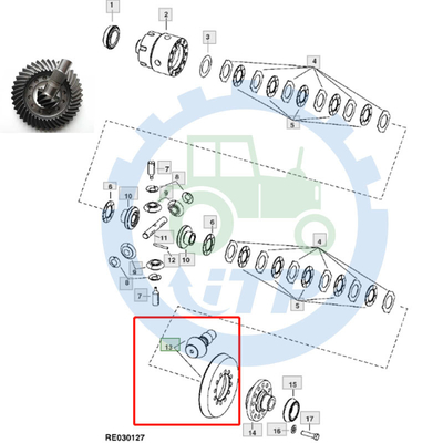 Konisch Tandwiel RE336171 11/41T voor  8100 8200 8300 8400
