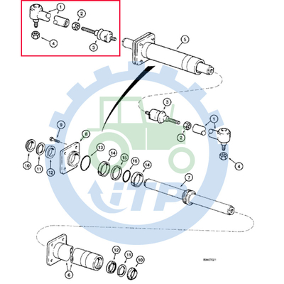 D142916 Gevalbackhoe de Trekstang 053961R1 3785463M1 van Laderdelen