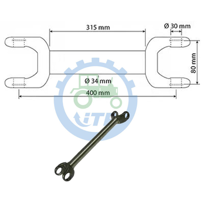 Gevaldelen MX135 Halve Schacht 340440A1